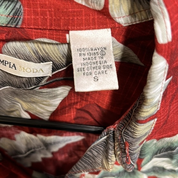 MEN’S short sleeve button down Hawaiian shirt - Picture 4 of 4